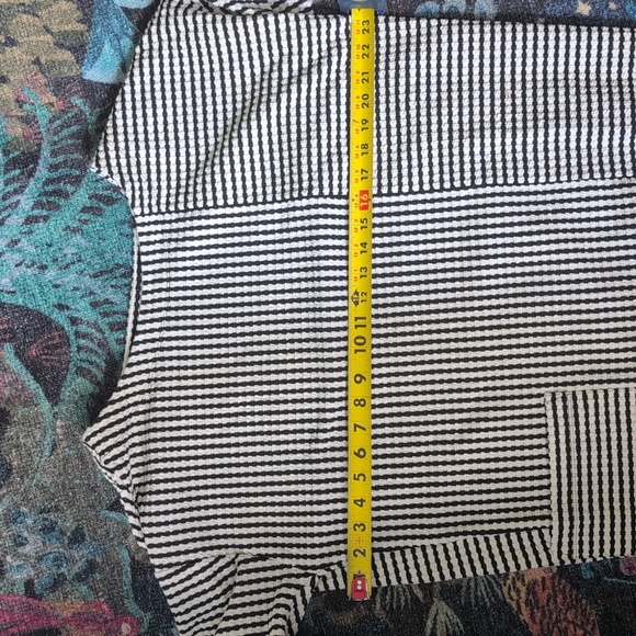 Sz L Jones New York Checked Oversize Boatneck Midi Dress Lagenlook - Picture 12 of 13